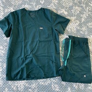 Men’s Teal Figs Scrub Set